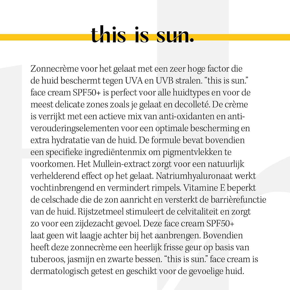 Face Cream SPF50+ | This is Sun • 50ml