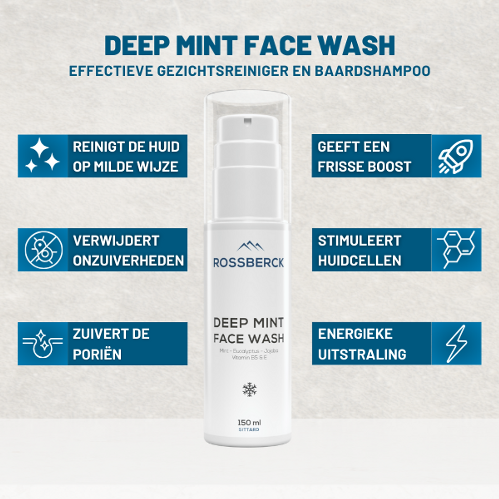 Rossberck | Deep Mint Face Wash • 150ml