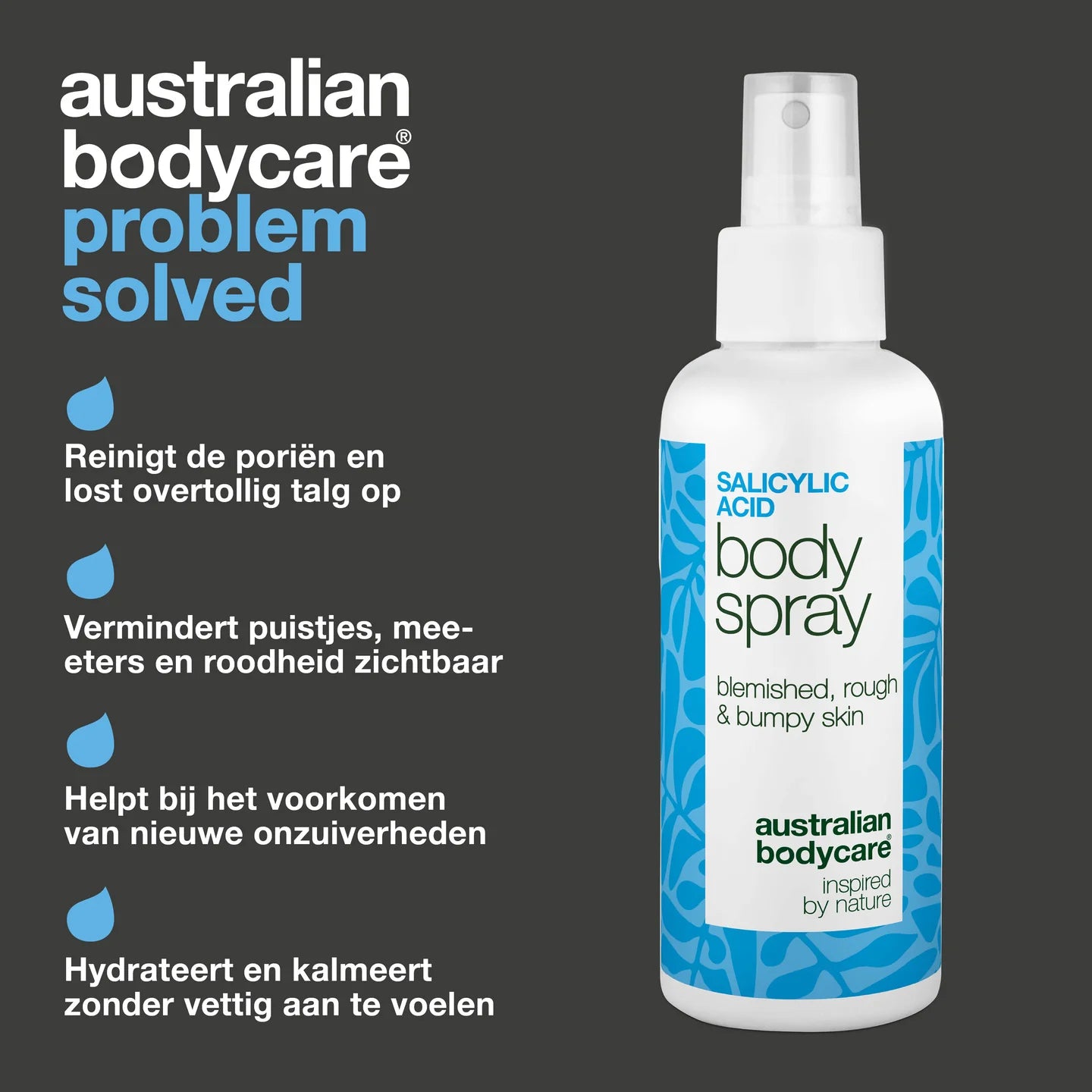 Salicylzuur spray tegen puistjes en verstopte poriën • 100ml